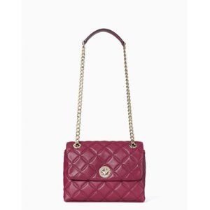 KATE SPADE NATALIA small FLAP shoulder Bag crossbody handbag red
